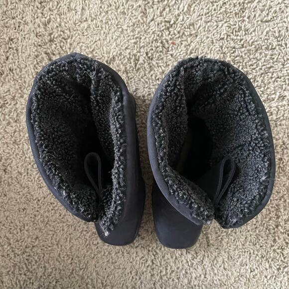 Toe Warmers Made in Canada Michelle Boots Black Lined Waterproof sz 9 - Picture 6 of 11
